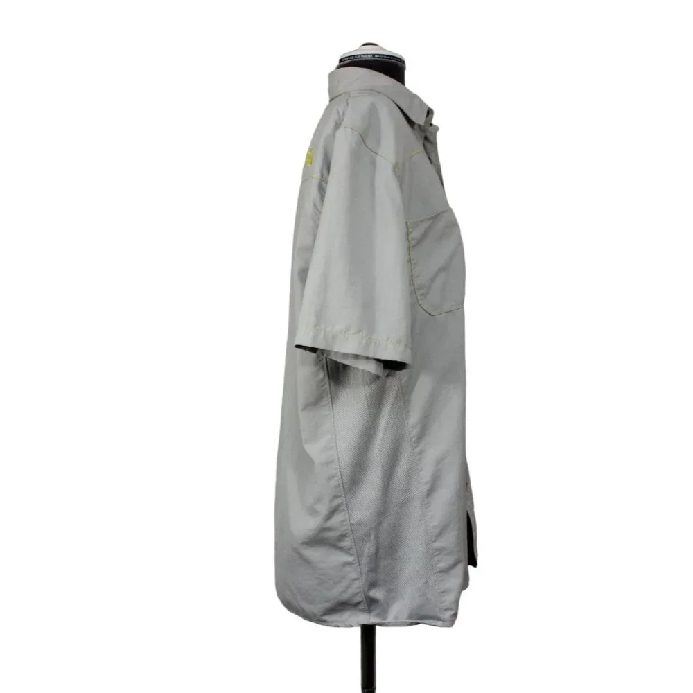 The North Face men's rip stop short sleeve pearl snap button front‎ shirt S